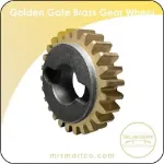 Golden Gate sliding brass gear wheel	
