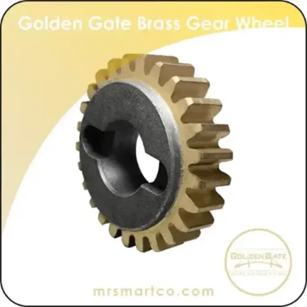 Golden Gate sliding brass gear wheel	